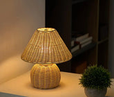 Wicker lamp (size 22.5 x 27cm)